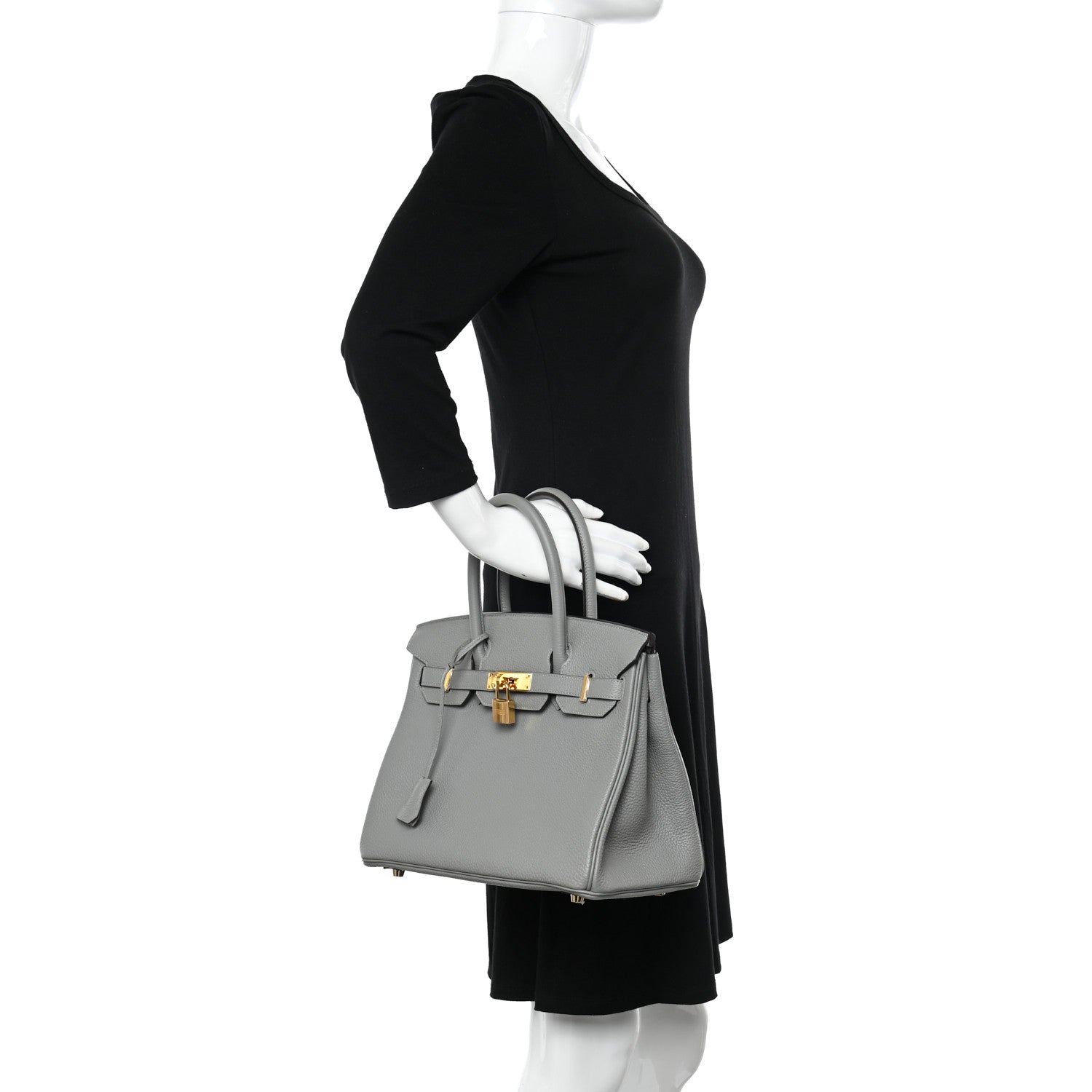 Hermes Togo Birkin 30 Gris Mouette 2 of 13