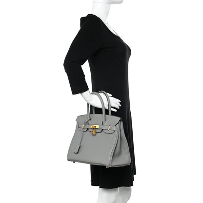 Hermes Togo Birkin 30 Gris Mouette 2 of 13