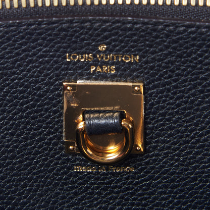 Louis Vuitton Calfskin Studded City Steamer MM Black 8 of 8