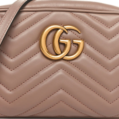 Gucci Calfskin Matelasse Small GG Marmont Chain Shoulder Bag Porcelain Rose 8 of 10