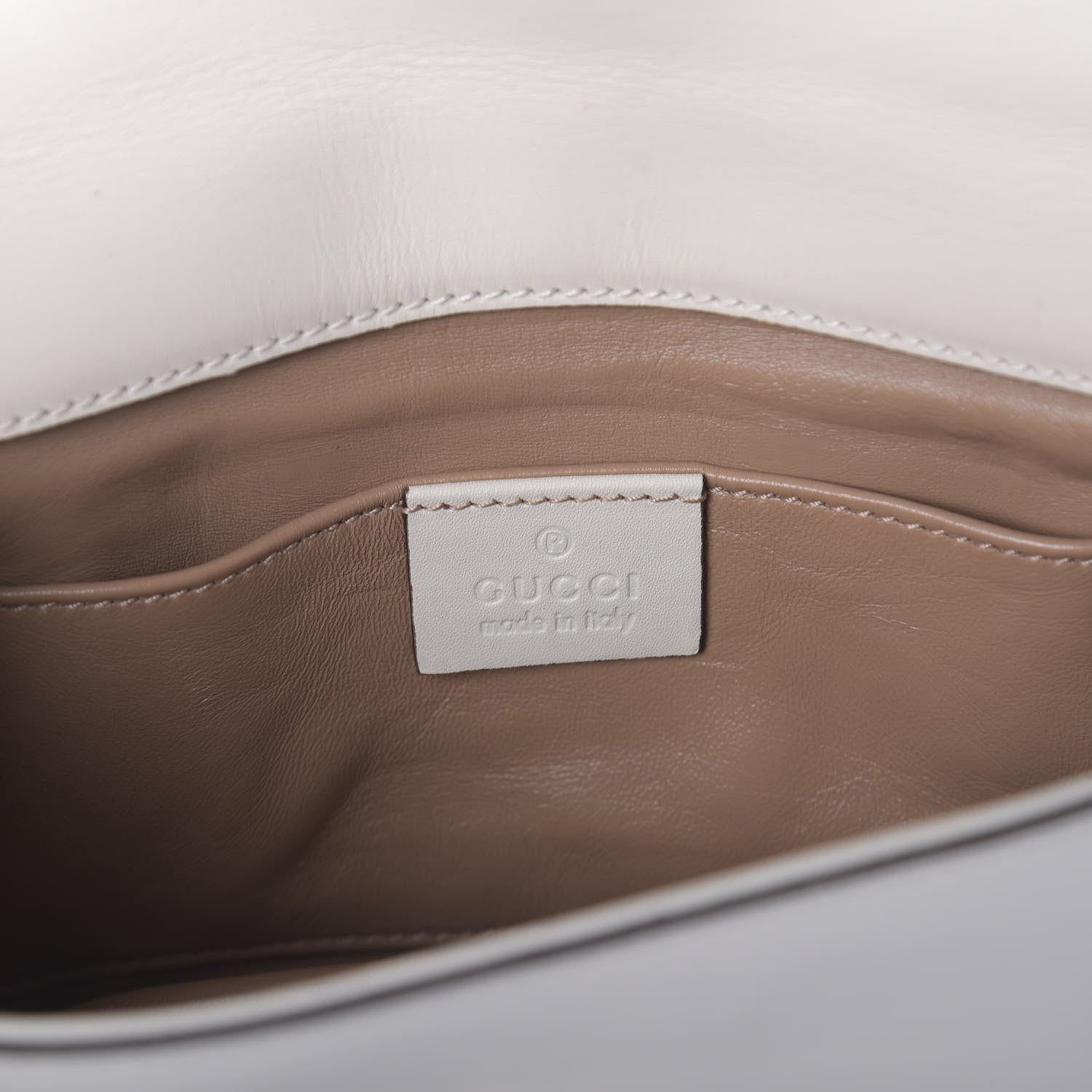 Gucci Nappa Pearl Studded Mini Queen Margaret Broadway Shoulder Bag Mystic White 7 of 10