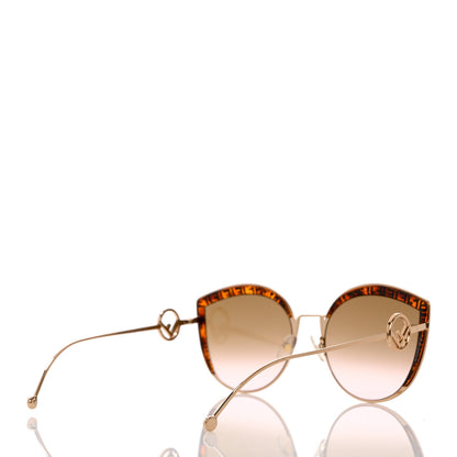 Fendi Metal Acetate F is Fendi FF Cat Eye Sunglasses FF 0290/S Gold 4 of 7