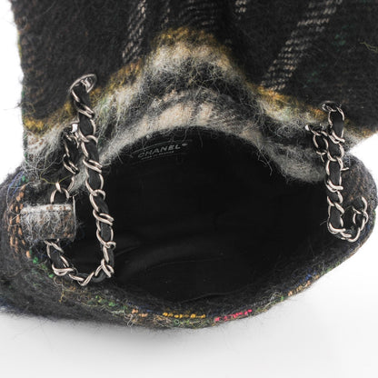 Chanel Mohair Quilted Tartan Day Flap Dark Multicolor 5 of 8