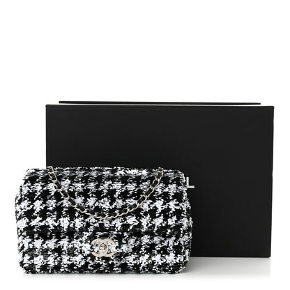 Chanel Sequin Houndstooth Small Flap Black White 11 of 11
