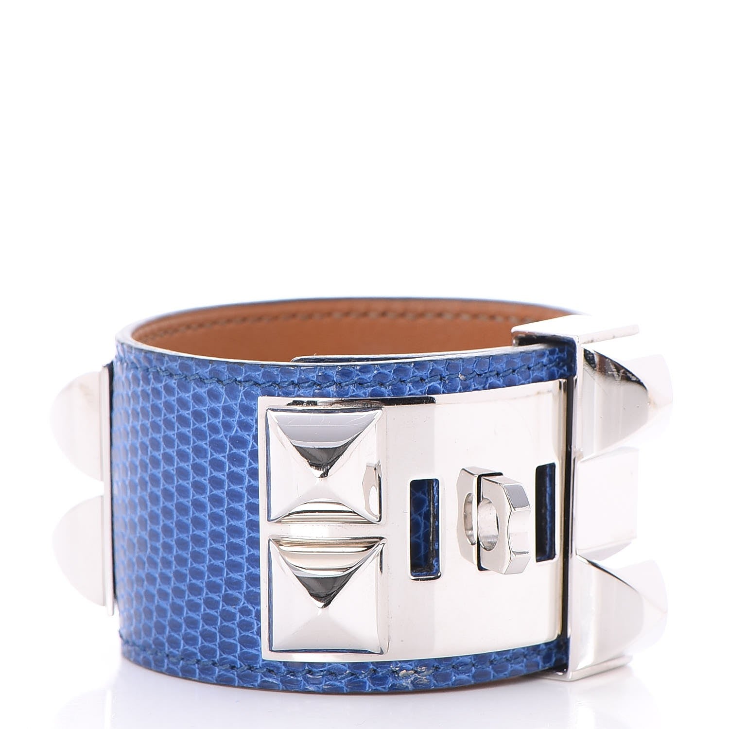 Hermes Lizard Collier De Chien CDC Bracelet T3 Mykonos 3 of 7