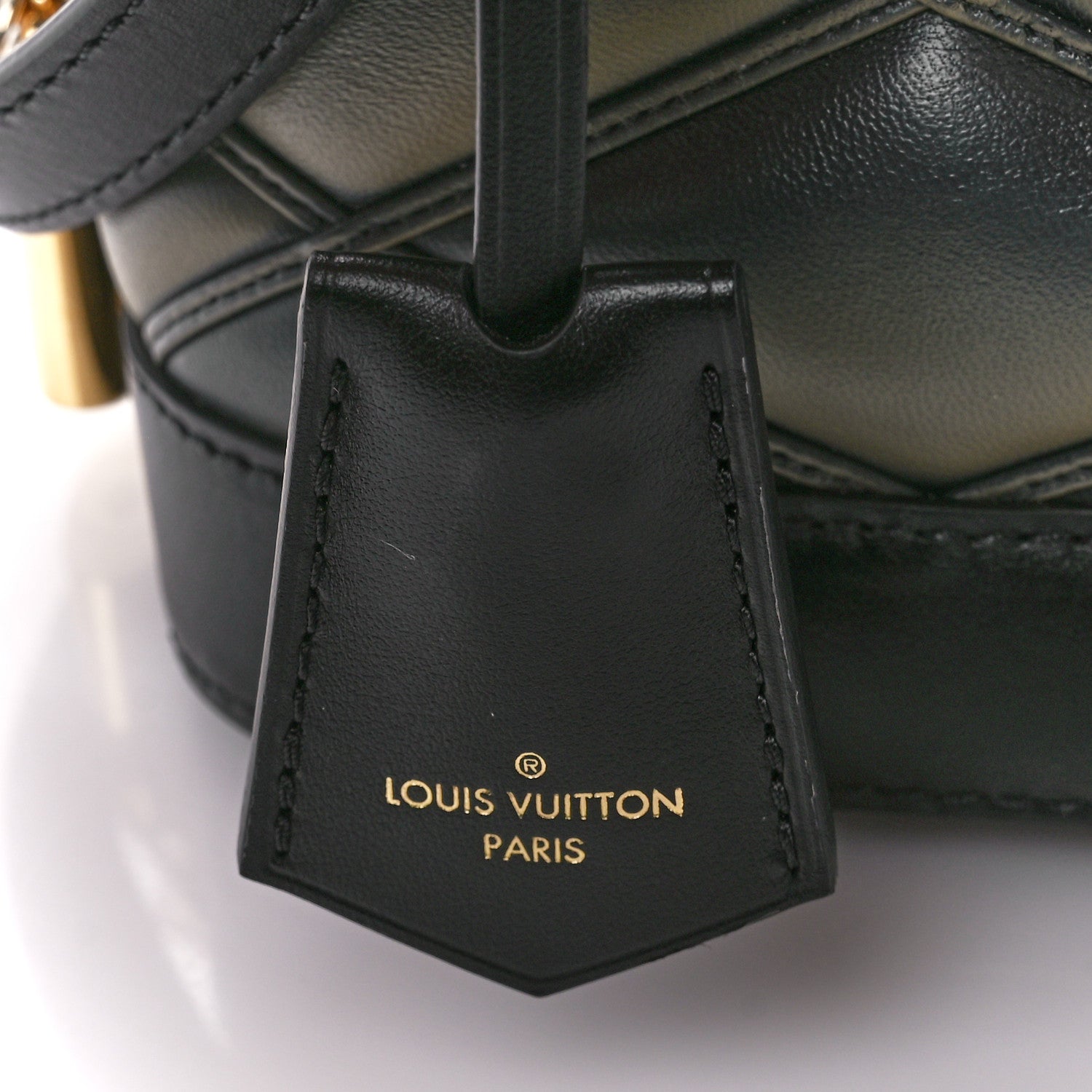 Louis Vuitton Lambskin Malletage Alma BB Black Beige 8 of 13