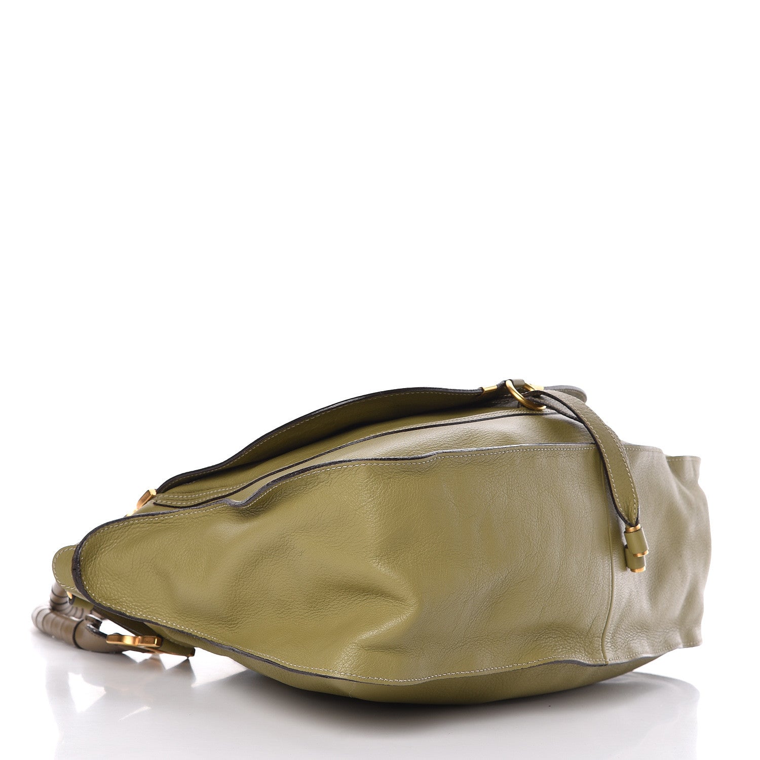 Chloe Calfskin Large Marcie Satchel Green 4 of 11