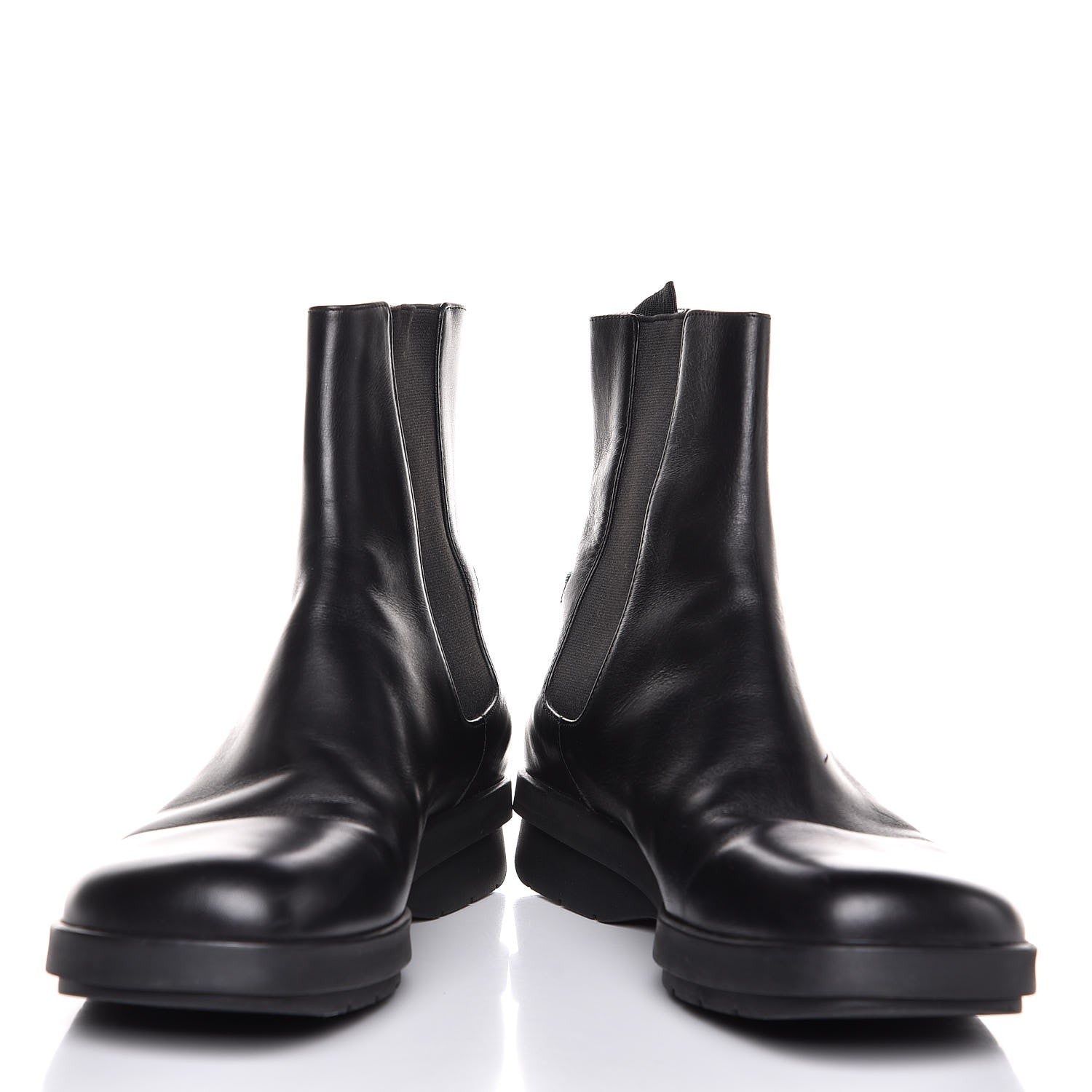 Gucci Mens Calfskin Web Ankle Boots 8.5 Black 8 of 11