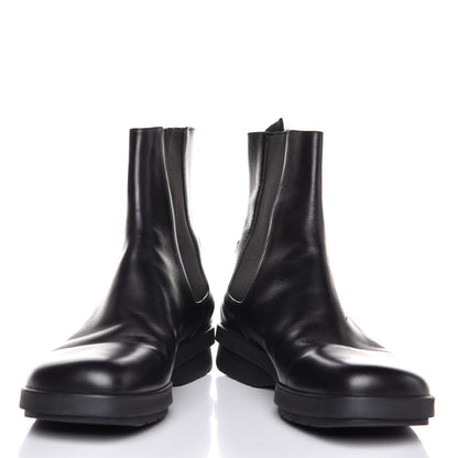 Gucci Mens Calfskin Web Ankle Boots 8.5 Black 8 of 11