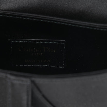 Christian Dior Satin Crystal Mini Saddle Bag Black 6 of 10