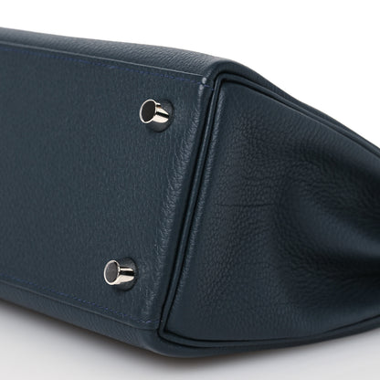 Hermes Togo Lizard Kelly Retourne Touch 25 Vert Rousseau 12 of 16
