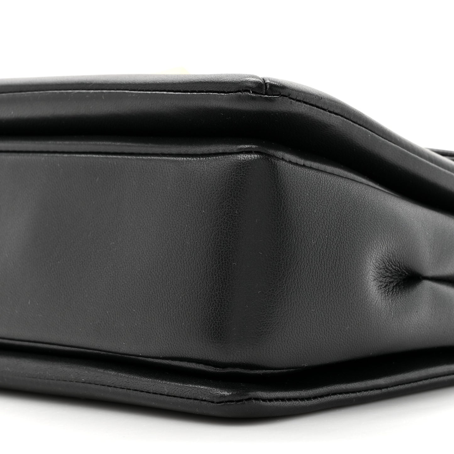 Nappa One Stud Chain Clutch Black
