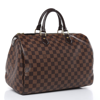 Louis Vuitton Damier Ebene Speedy 35 3 of 17