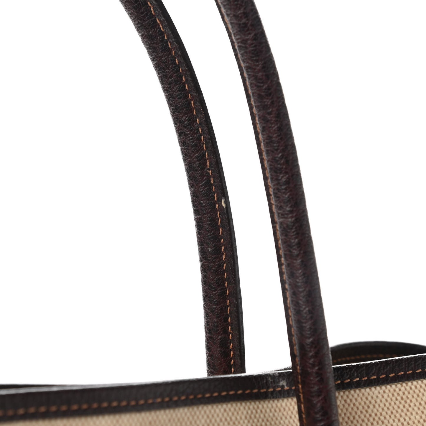 Toile Buffle Gala Garden Party Tote 36 MM Marron Fonce