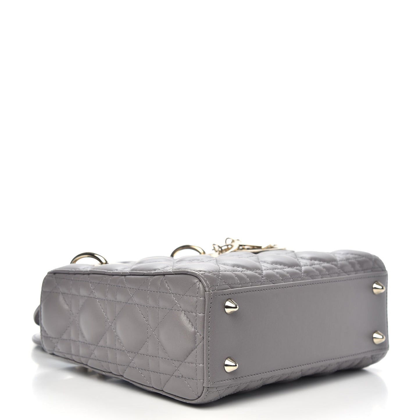 Lambskin Cannage Small My ABCDior Lady Dior Grey