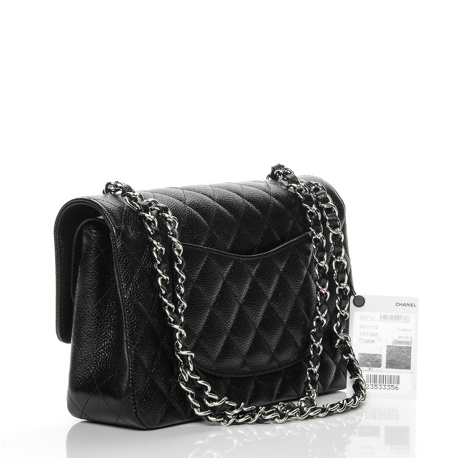 Chanel Caviar Quilted Medium Double Flap Black 3 of 8