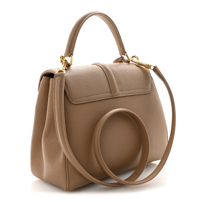 Celine Grained Calfskin Small 16 Top Handle Bag Beige 2 of 10