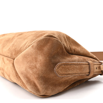 Prada Scamosciato Suede Medium Aimee Shoulder Bag Cacao 10 of 10