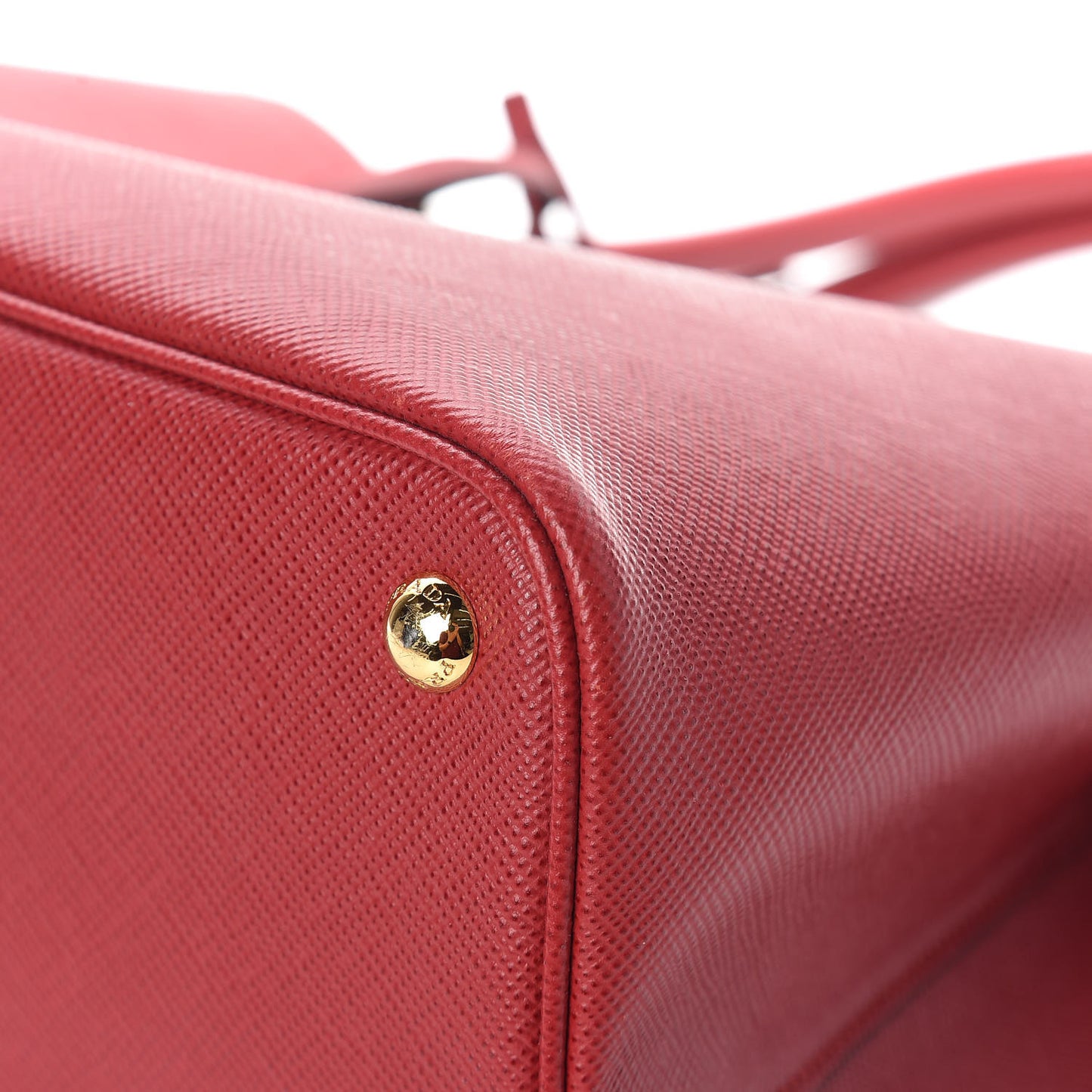 Saffiano Cuir Large Double Bag Fuoco Black