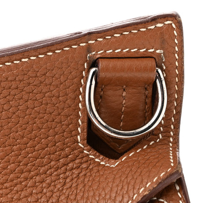 Hermes Taurillon Clemence Jypsiere 28 Gold 11 of 12