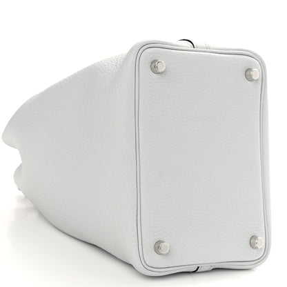 Hermes Taurillon Clemence Picotin Lock 18 PM Bleu Pale 9 of 11