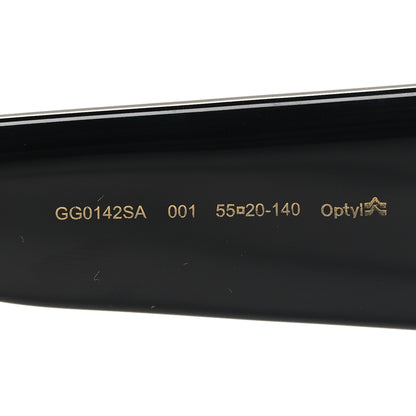 Gucci Acetate Square Frame Sunglasses GG0142SA Black 6 of 8
