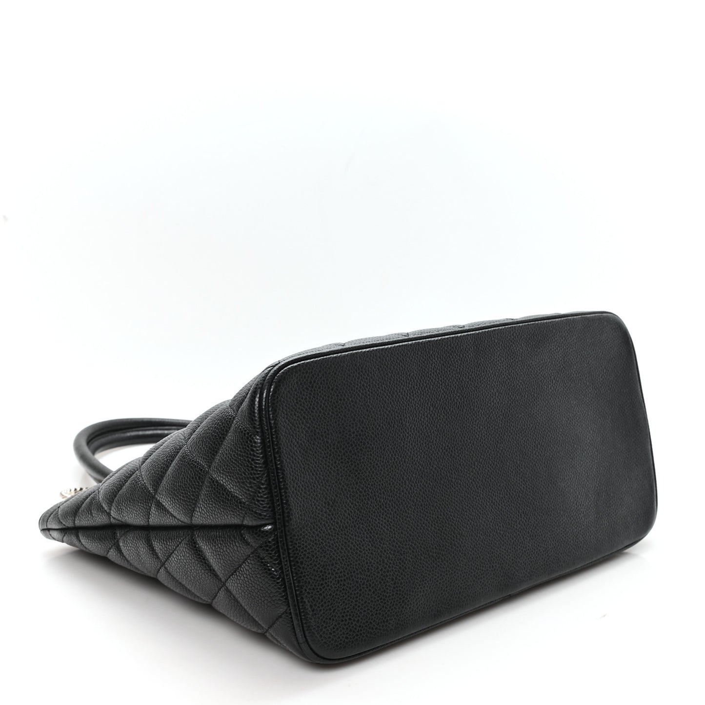 Caviar Quilted Medallion Tote Black