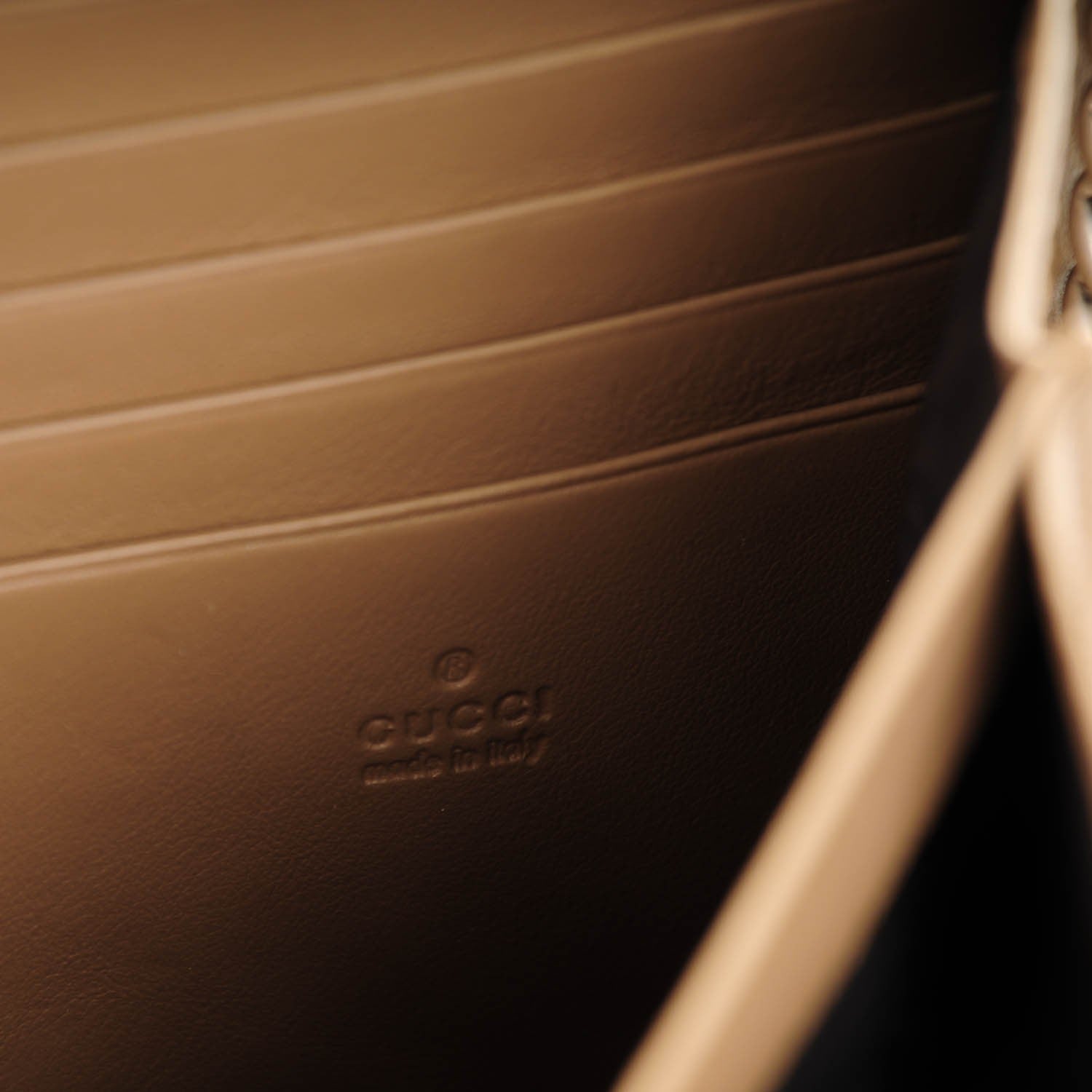 Gucci GG Supreme Monogram Mini Dionysus Chain Wallet Beige Taupe 6 of 7