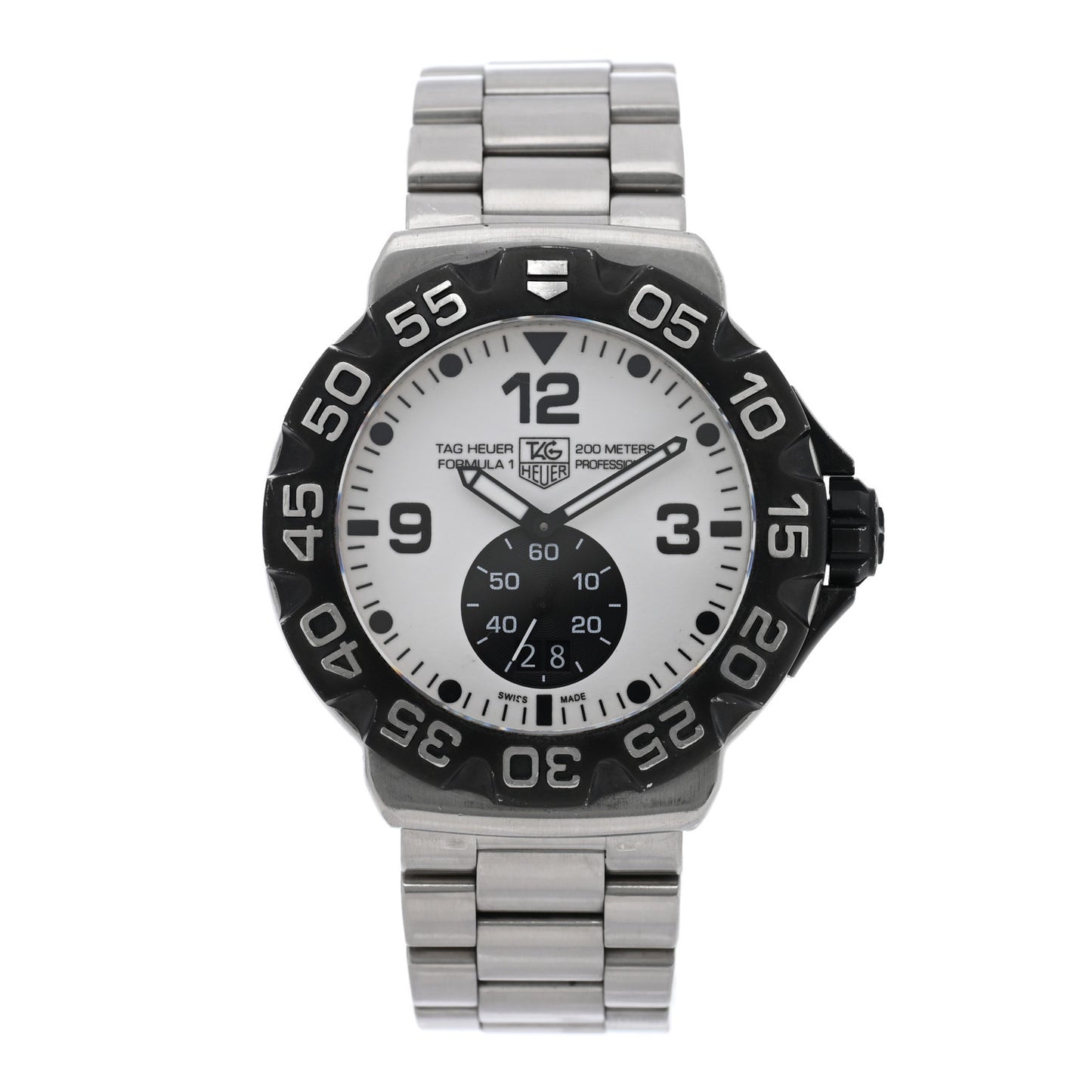 Stainless Steel 44mm Formula 1 Quartz Watch White WAH1011