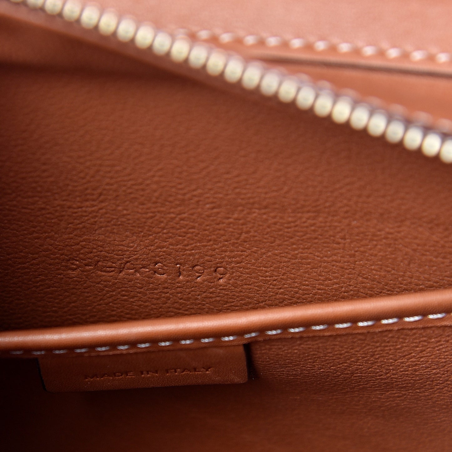 Textile Smooth Calfskin Nano Luggage Tan White