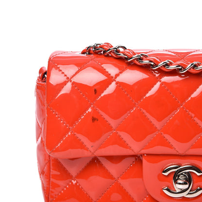 Chanel Patent Calfskin Quilted Mini Rectangular Flap Red 8 of 12