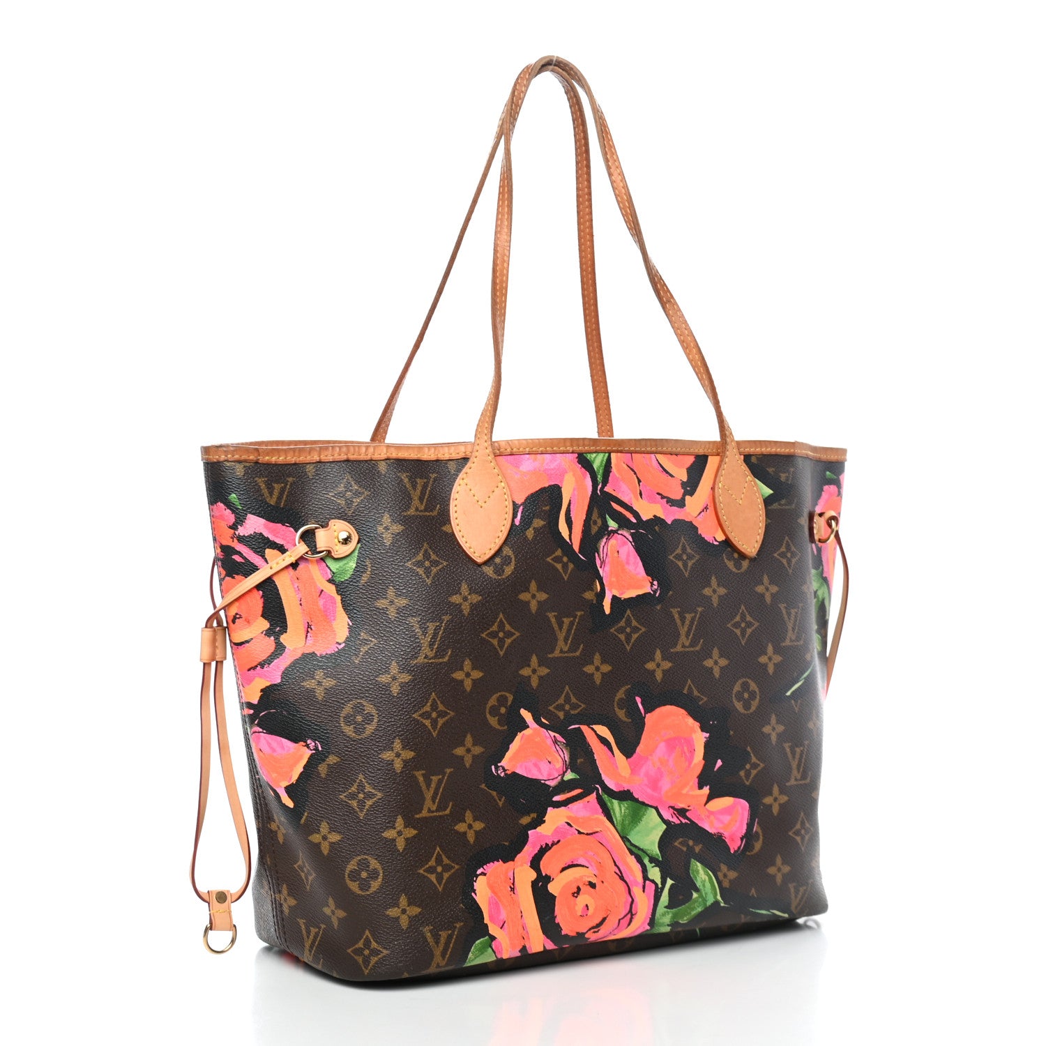 Louis Vuitton Monogram Roses Neverfull MM 3 of 20