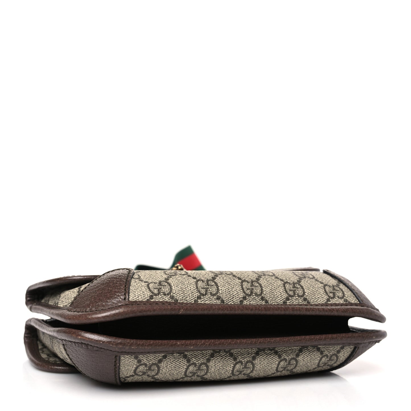 GG Supreme Monogram Web Small Neo Vintage Double Flap Messenger Bag Beige New Acero
