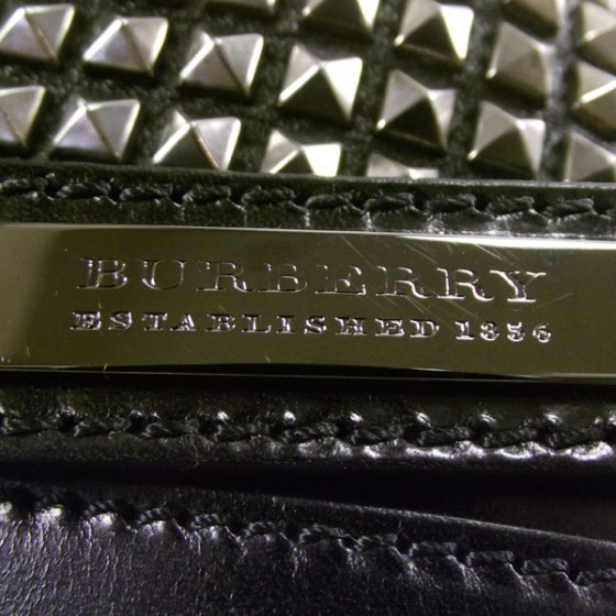 Burberry Prorsum Leather Studded Knight Satchel Black 5 of 10
