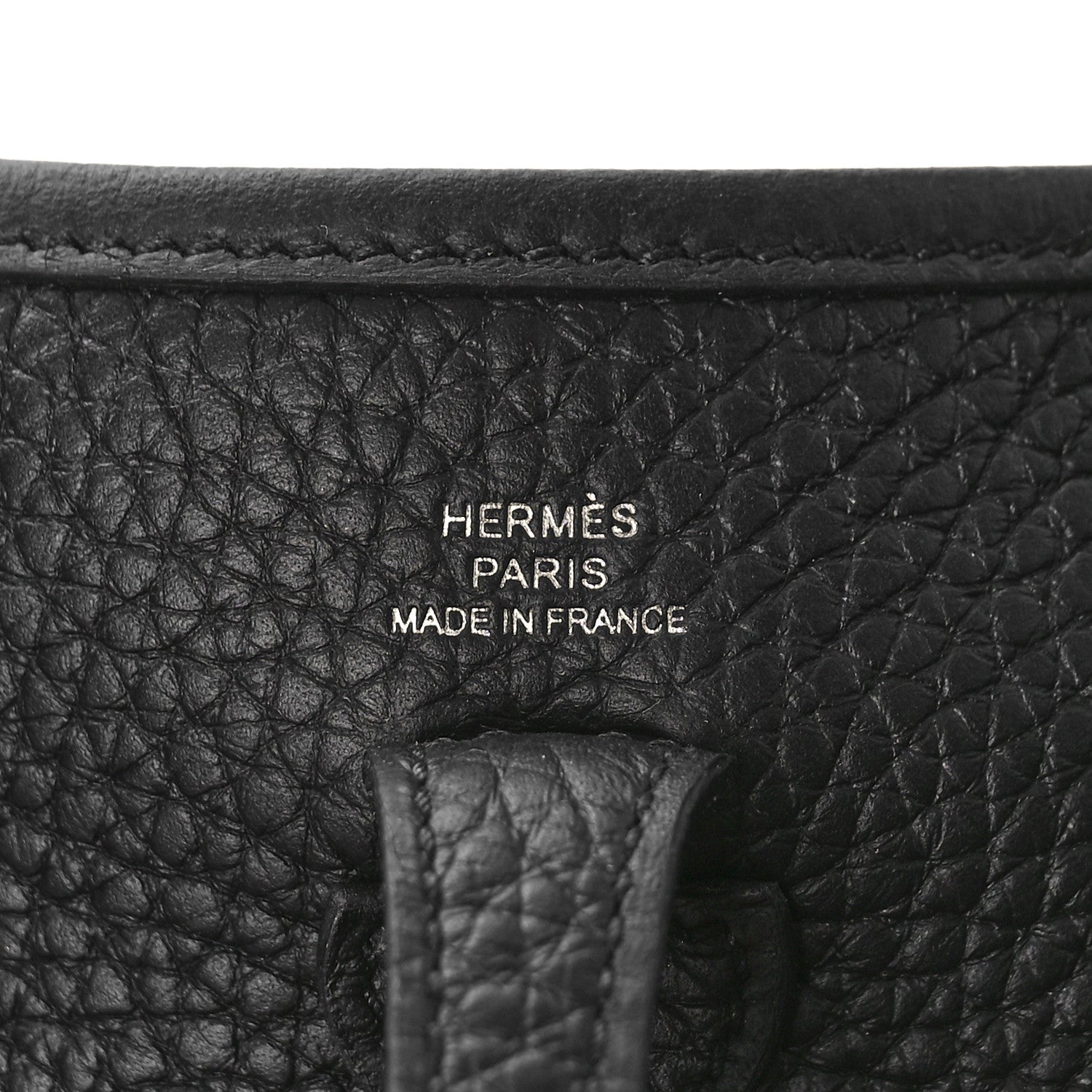Hermes Taurillon Clemence Evelyne TPM Black 6 of 9