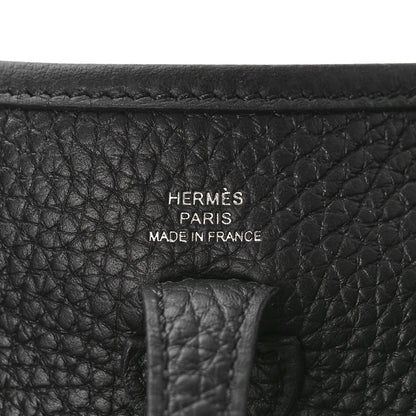 Hermes Taurillon Clemence Evelyne TPM Black 6 of 9