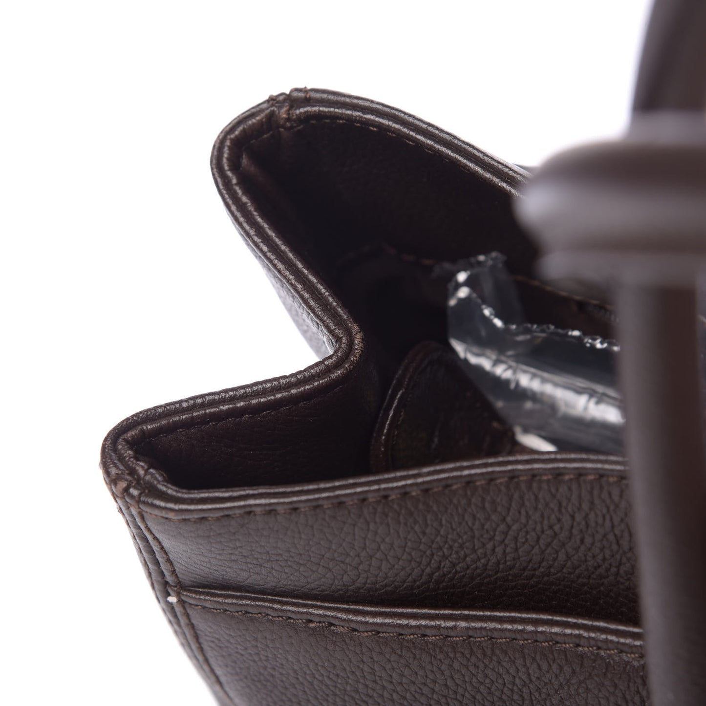 Calfskin Cerf Executive Shopper Tote Brown