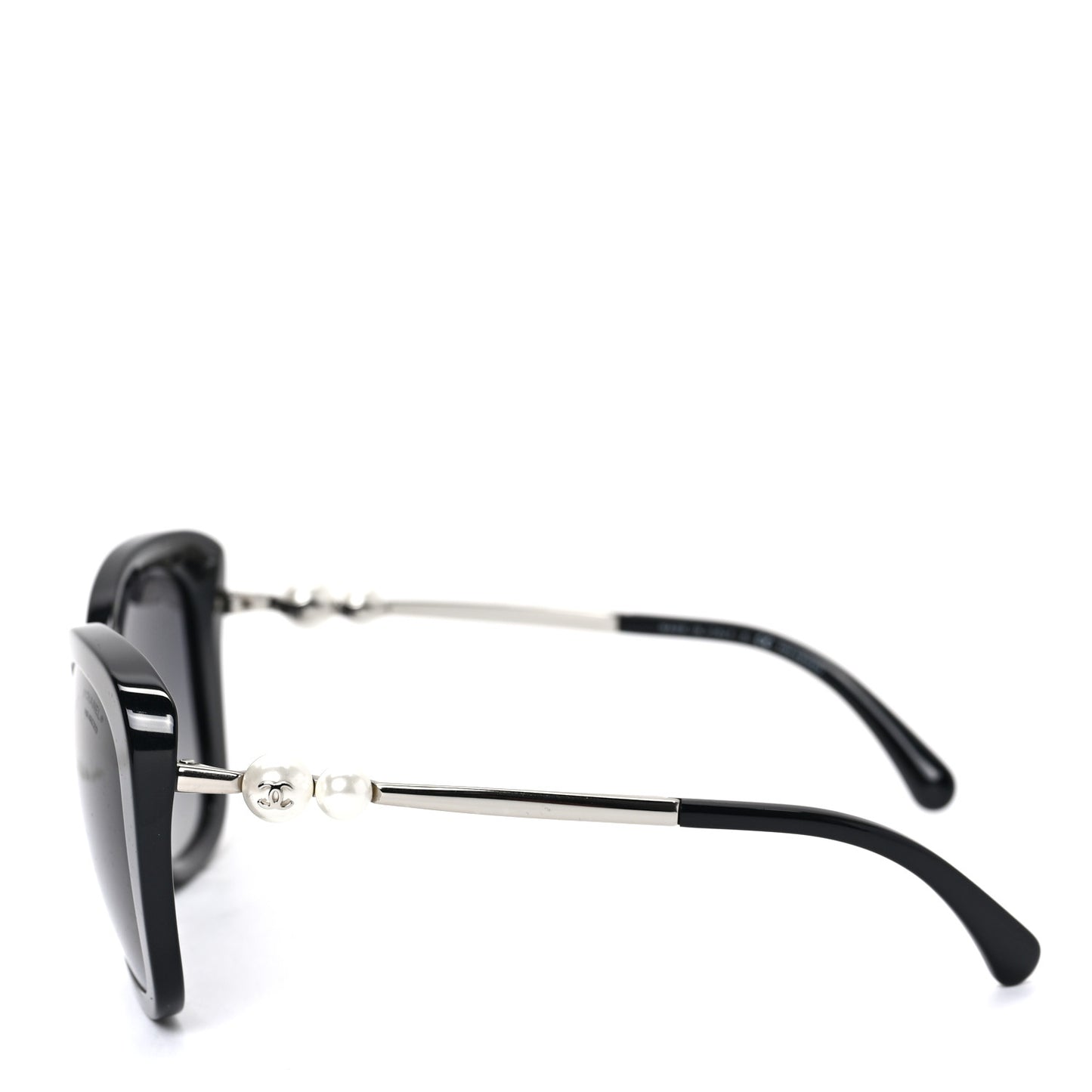 Acetate Polarized Butterfly Winter Pearl Sunglasses 5339-H Black