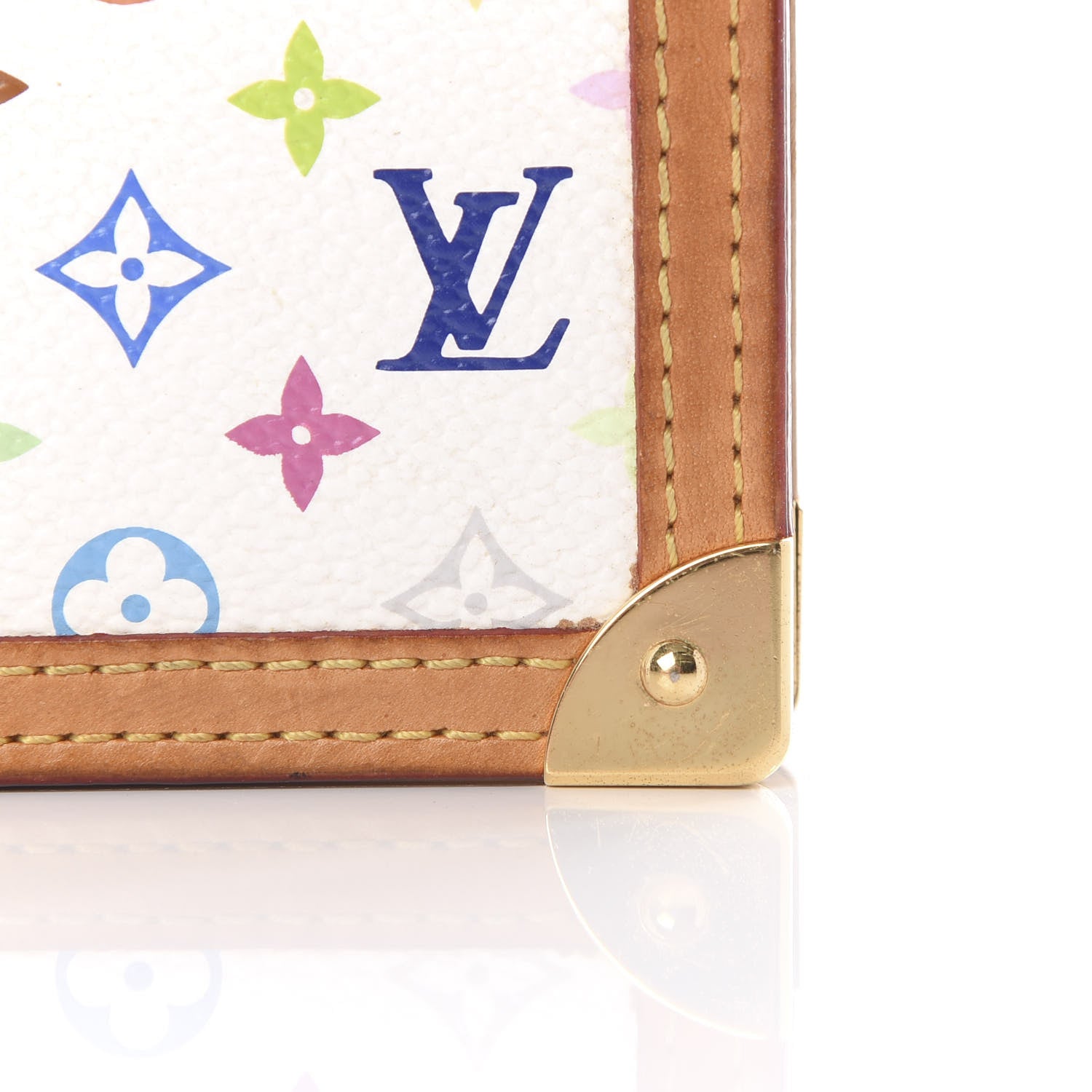 Louis Vuitton Monogram Multicolor Small Ring Agenda Cover White 6 of 7