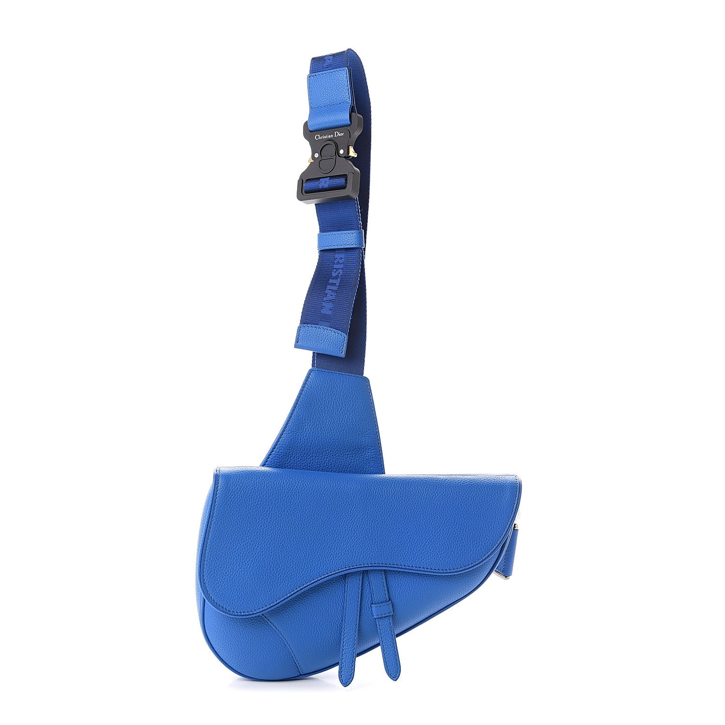 Grained Calfskin Kim Jones Saddle Bag Blue