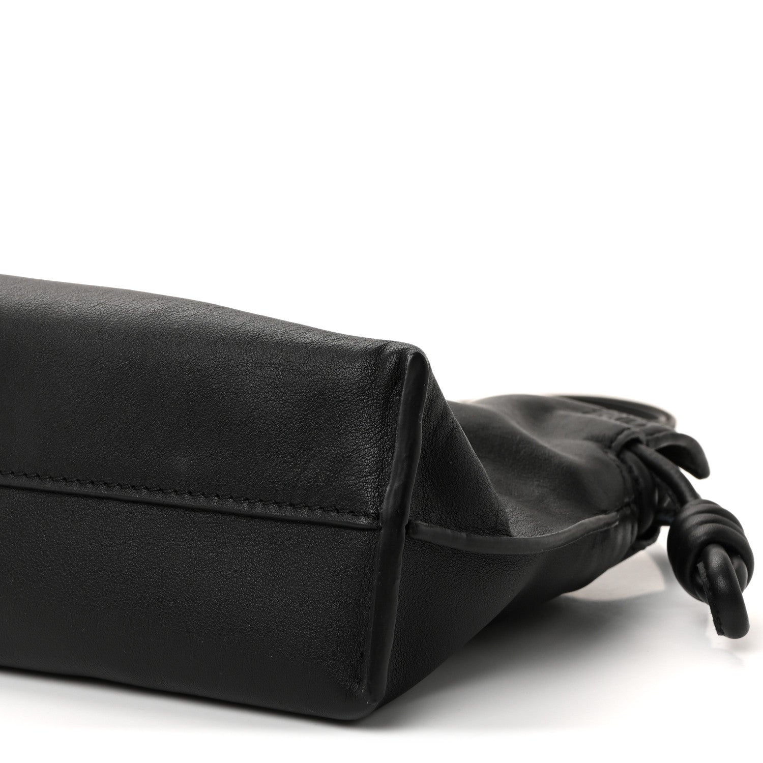 Loewe Calfskin Mini Flamenco Knot Clutch Black 9 of 9
