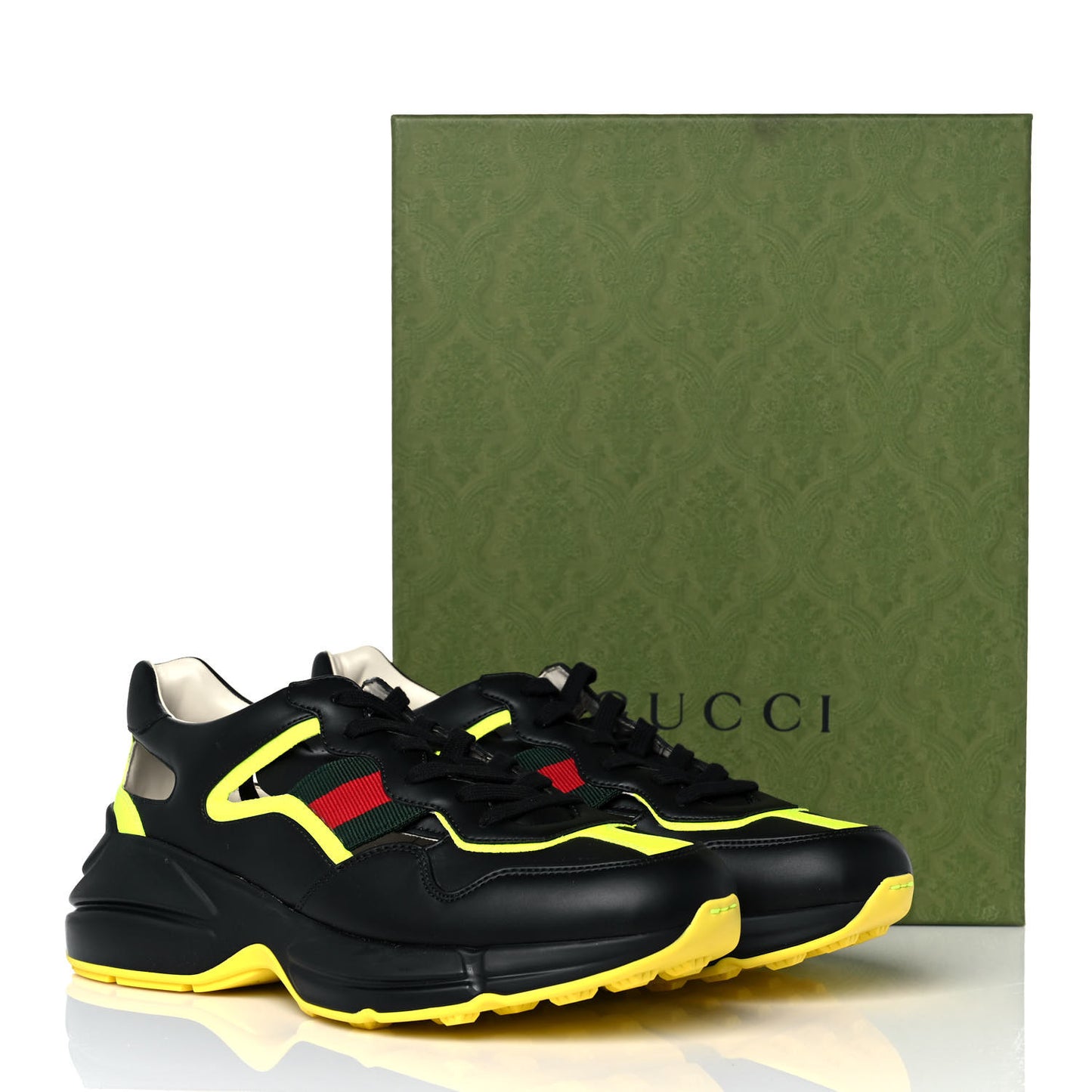 Demetra Web Mens Rhyton Cut Out Sneakers 9.5 Black Yellow Fluo