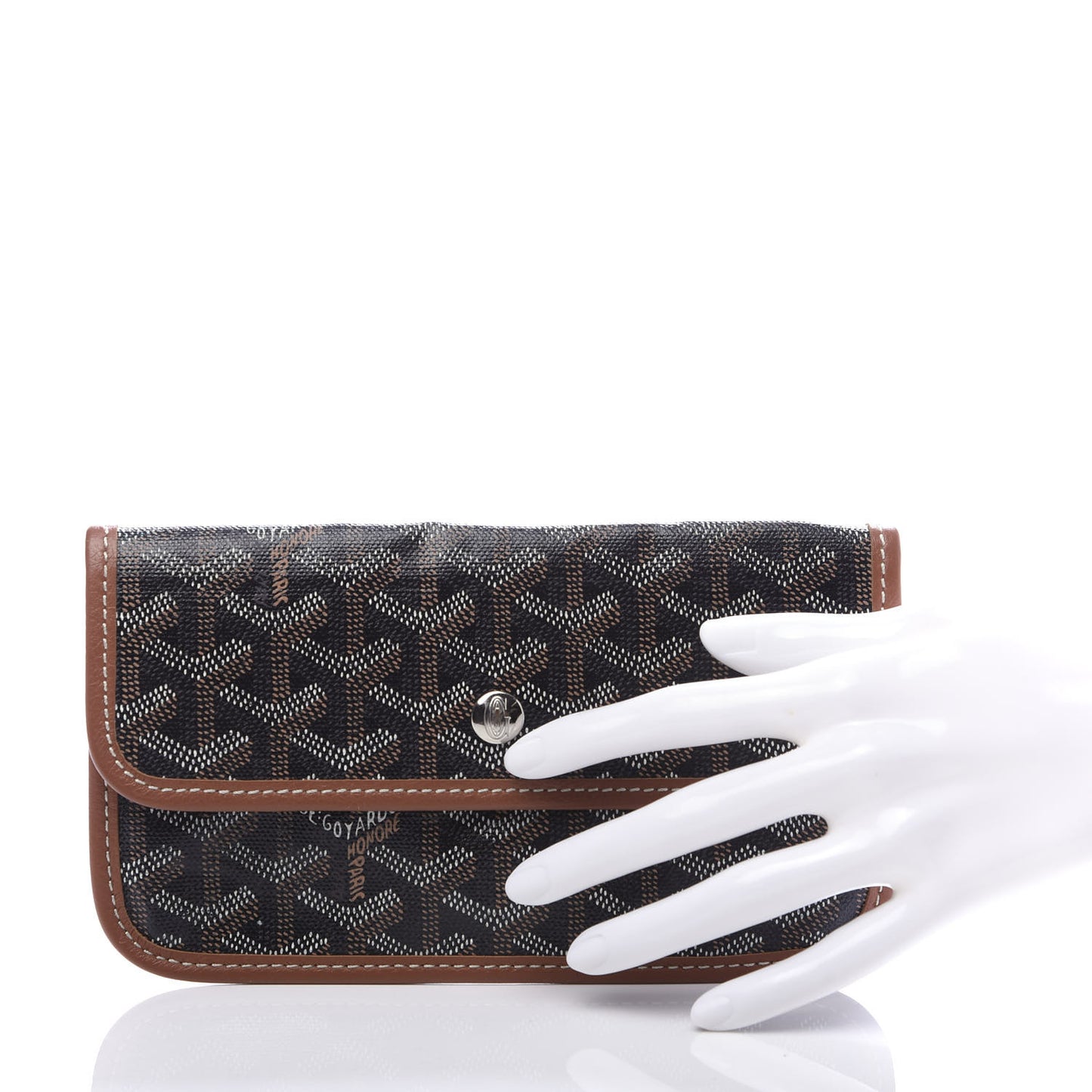 Goyardine Pouch Black Gold