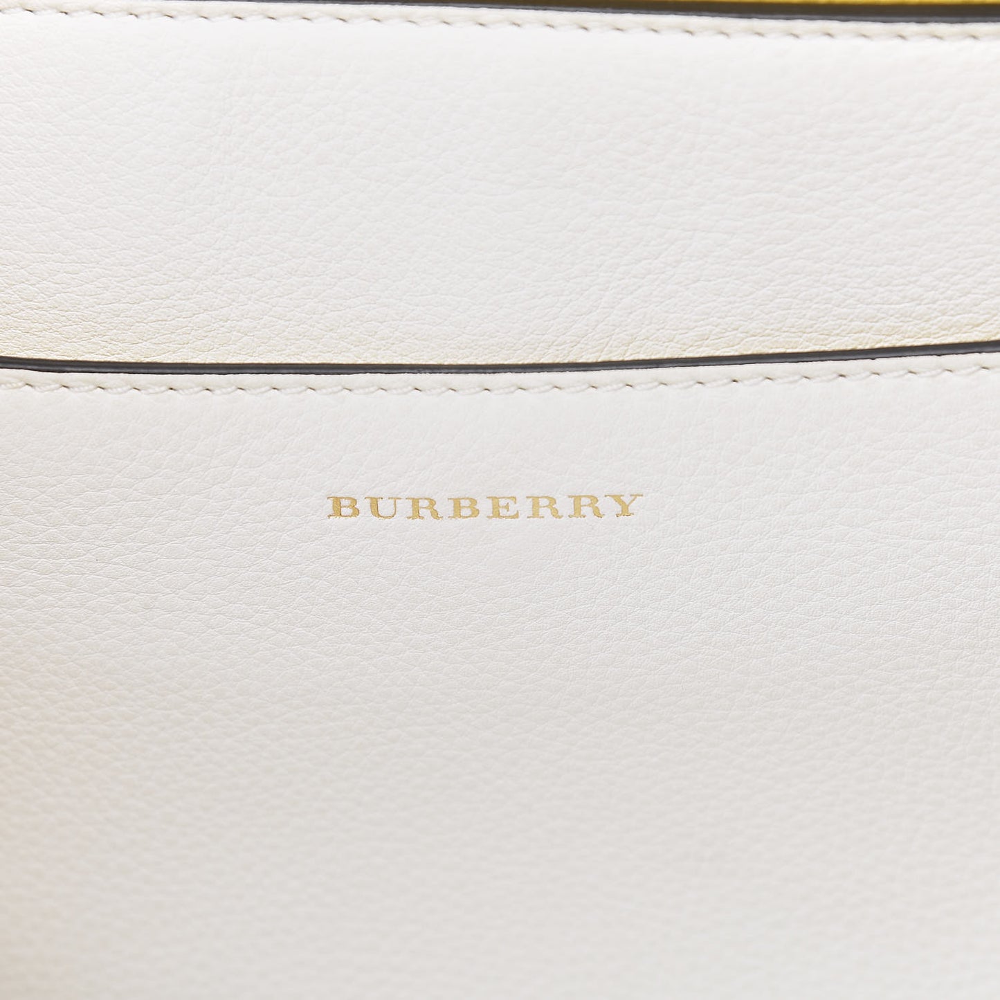 Soft Grain Calfskin Large Belt Bag White Yellow