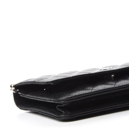 Chanel Caviar Quilted Wallet On Chain WOC Black 6 of 12
