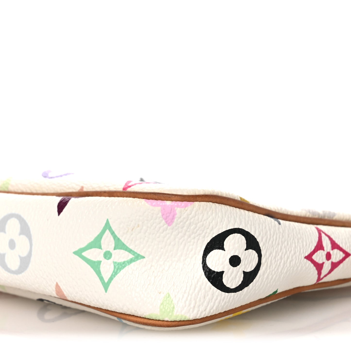 Monogram Multicolor Pochette Accessories White