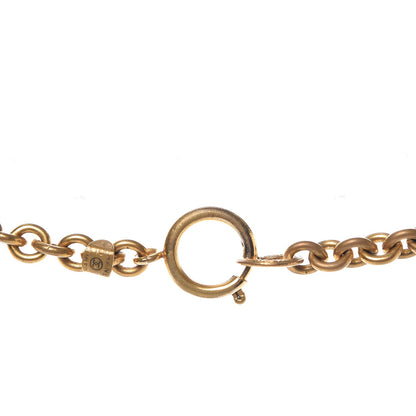 Chanel Resin Chain CC Pendant Necklace Gold 5 of 5