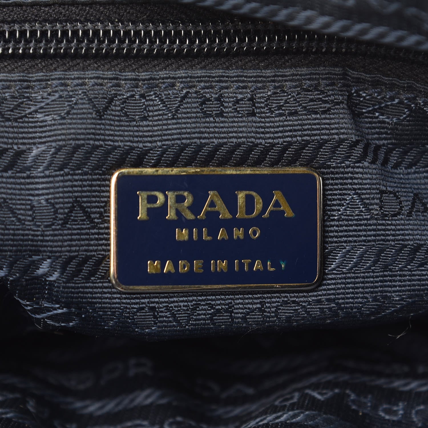 Prada Nylon Tessuto Quilted Shoulder Bag Navy 6 of 14