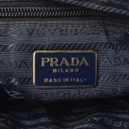 Prada Nylon Tessuto Quilted Shoulder Bag Navy 6 of 14