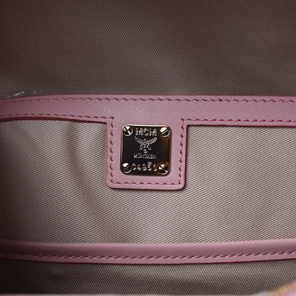 MCM Visetos Small Studded Stark Rabbit Backpack Pink 6 of 9